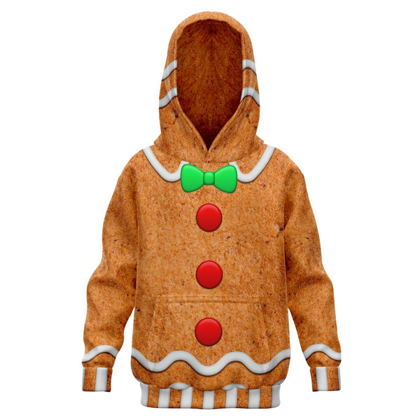Gingerbread Ugly Xmas Design - Fashion Kids Hoodie