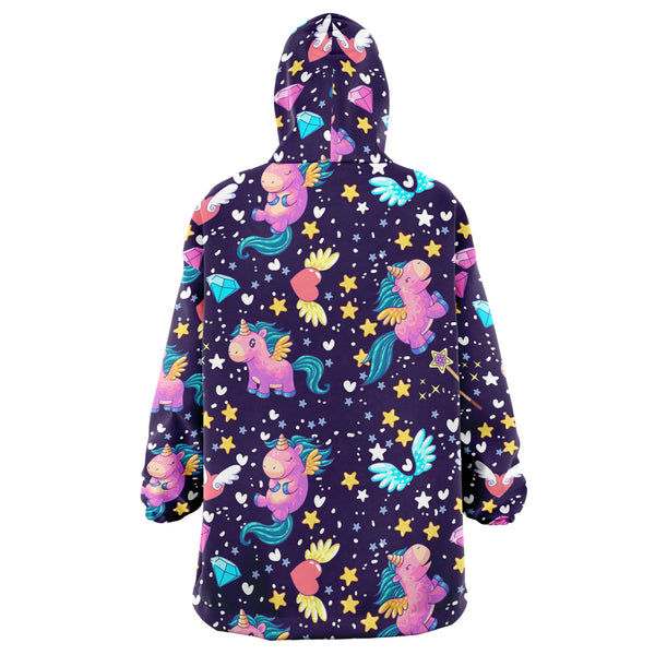 Space Unicorn Snug Hoodie AOP - Christmas/Halloween Snug Hoodie Men & Women Gift