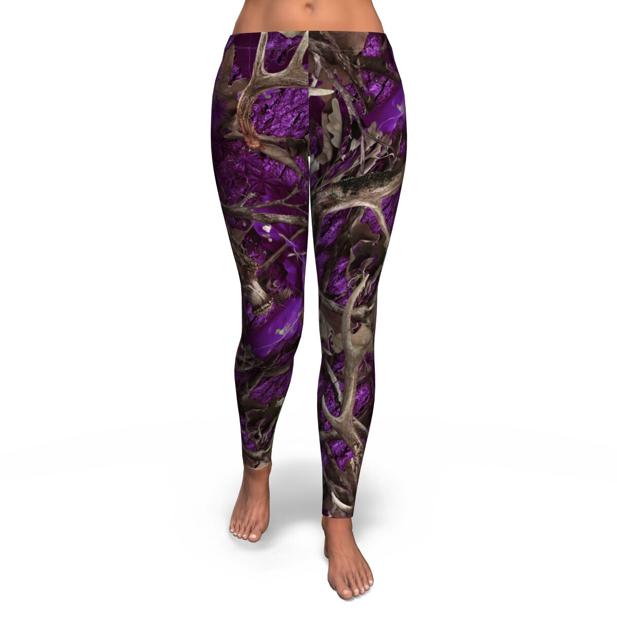 Purple Hunting Leggings AOP - Christmas/Halloween Gift for Hunting Lovers