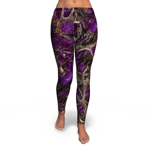 Purple Hunting Leggings AOP - Christmas/Halloween Gift for Hunting Lovers