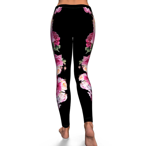 Floral Bouquet AOP Leggings Flowers Floral Design - Christmas/Halloween Gift