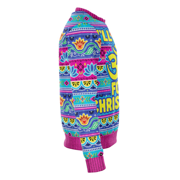 Om for Christmas Fashion Ugly Sweatshirt AOP - Christmas Gift