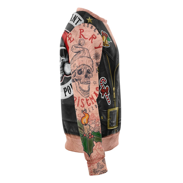 Sons of Santa Nude Ugly Xmas Sweatshirt AOP Motorcycle Fun-Christmas/Halloween Sweater Gift
